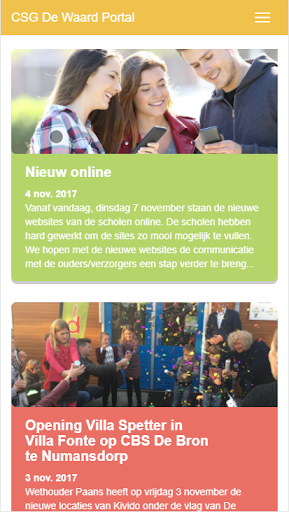 Android application CSG de Waard screenshort