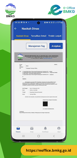 e-Office BMKG Screen 3