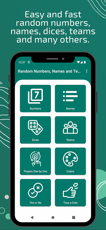 Random Numbers, Names & Teams - 1.0.31 - (Android)