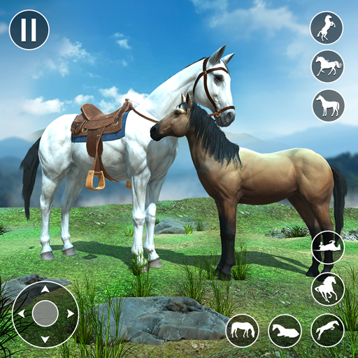 Simulador de família de cavalo selvagem - jogo de sobrevivência de animais  selvagens de cavalo Virtual animal::Appstore for Android