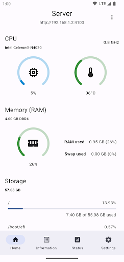 Android application My Server Status screenshort
