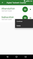 screenshot of Digital Tasbeeh Counter