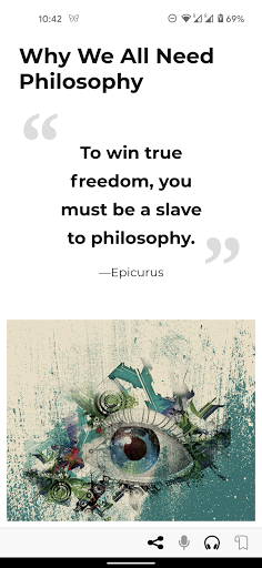 The Mark Manson App Screen 2