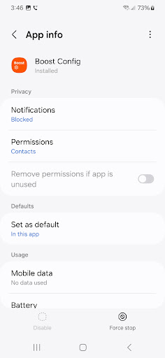 Boost Config Screen 2