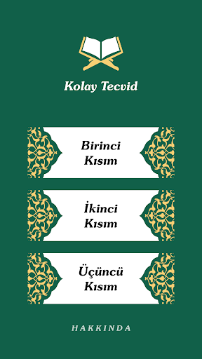 Android application Kolay Tecvid screenshort