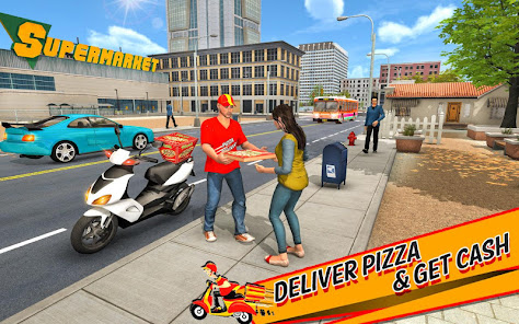 Captura 14 Pizza Delivery Boy Bike Games android