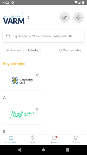 Chalmers Career Fairs Screen 3