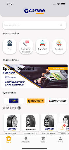 Android application Carkee screenshort