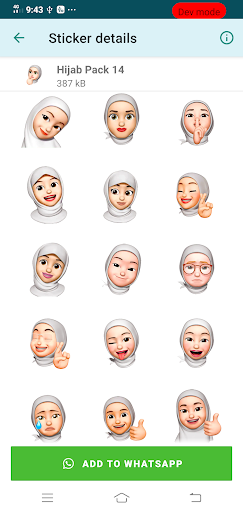 Memoji Hijab Stickers