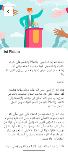 Android application Pidato Bahasa Arab screenshort