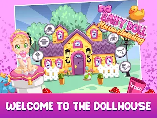 Dollhouse Cleaning For Kids - Screenshot 1