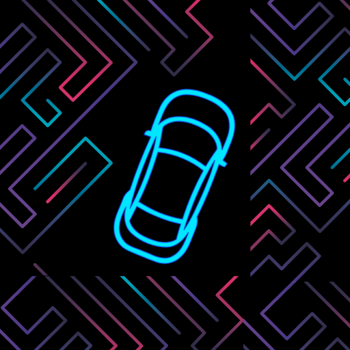 Neon Car Maze  Icon