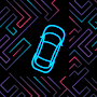Neon Car Maze