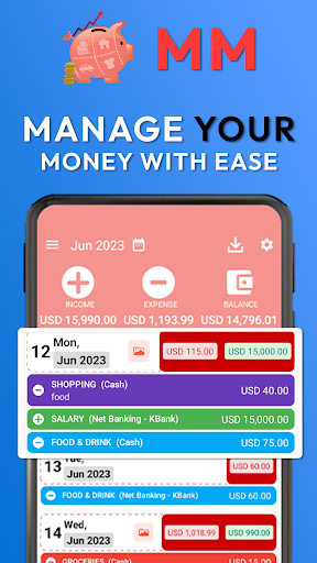 Android application Money Manager Expense Tracker screenshort