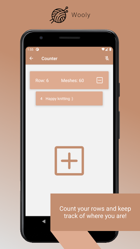 Android application Wooly: Row Counter & Knitting screenshort