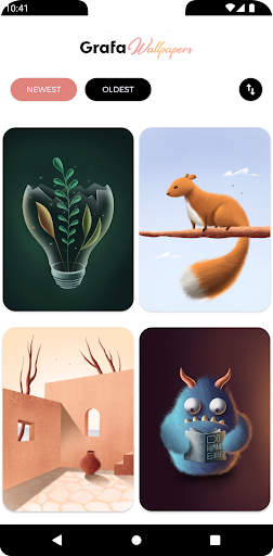 Android application Grafa Wallpapers screenshort