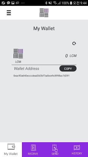 Android application LCM - MainNet screenshort