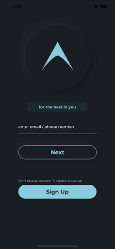 Android application Aroleap screenshort