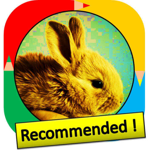 Color by Number - rabbit logo