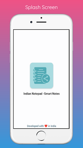 Android application Indian Notepad -Smart Notes screenshort