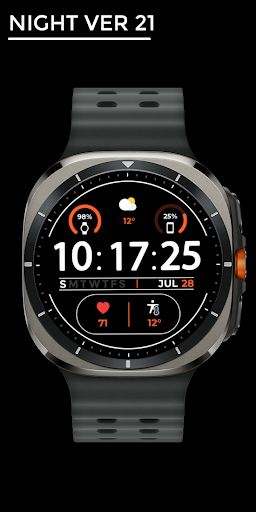 Night ver 21 - watch face screenshot 6