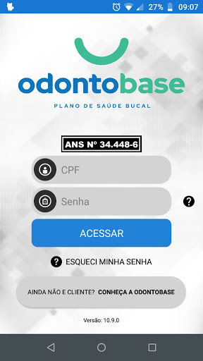 Android application ODONTOBASE SOU ASSOCIADO screenshort