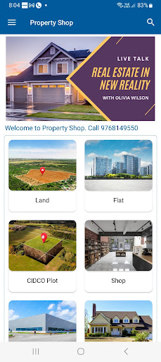 Android application Property Shop screenshort