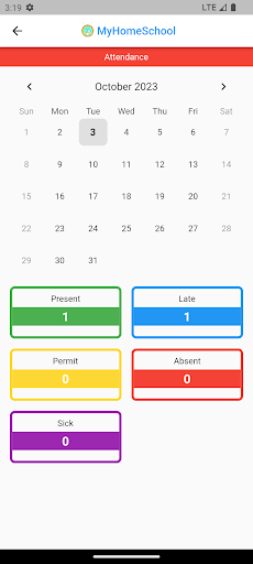 MyHomeSchool Screen 2