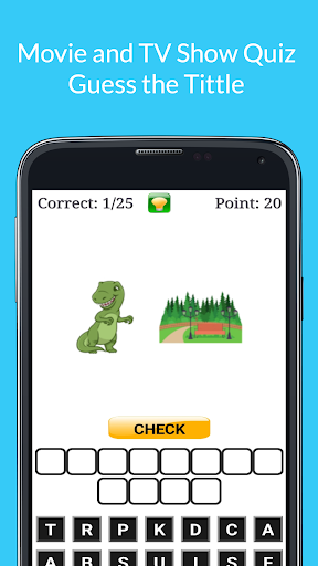 Movie and TV Show Quiz Screen 2