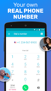 TextMe Up Free Calling تنزيل تطبيق مكالمات هاتفية حقيقية ورسائل SMS 2