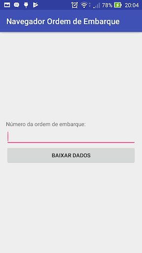 Android application Mig Plus - Ordem de Embarque screenshort