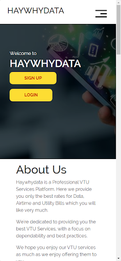 Android application Haywhydata screenshort