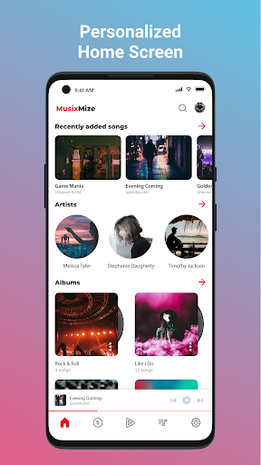 Android application MusixMize - Music Player screenshort