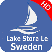 Stora Le sjö - Sverige Offline GPS Nautisk Karta