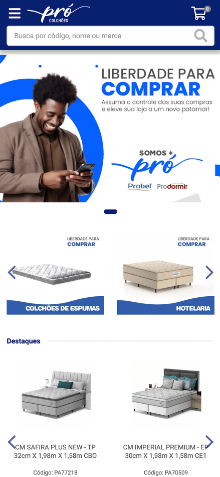 #1. Pró Colchões (Android) Ved: Agile E-commerce