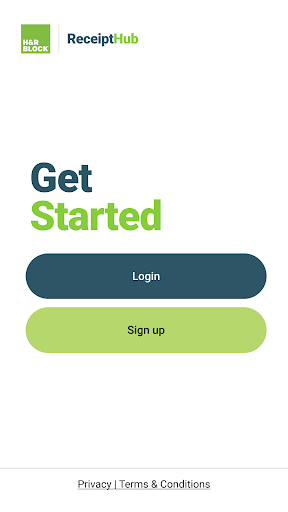 Android application ReceiptHub screenshort
