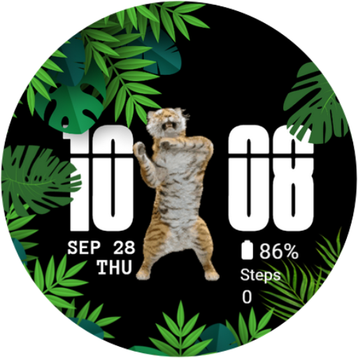 Dancing Tiger Watch Face Logo