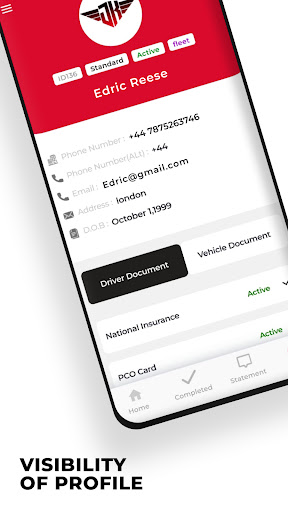 Android application JK Driver App screenshort