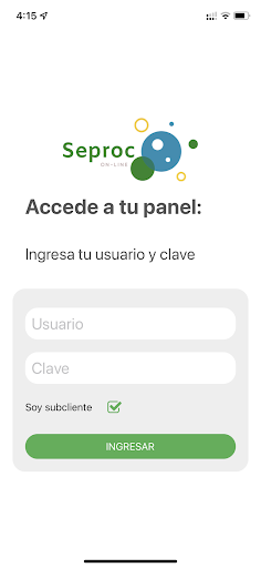 Android application Seproc Online screenshort