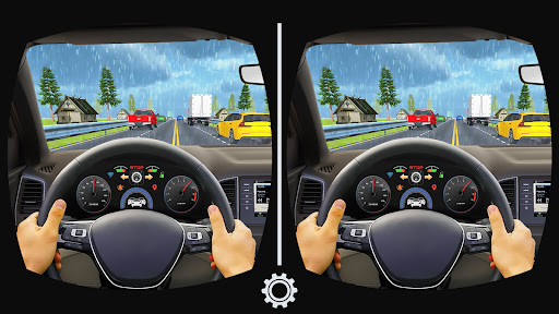 VR Traffic Racing In Car Drive Screen 3