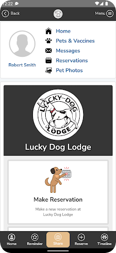 Android application Lucky Dog Lodge screenshort
