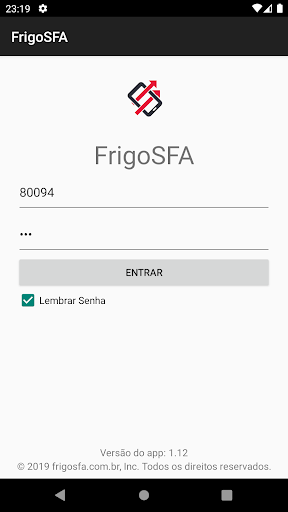 Android application FrigoSFA - FV - (Bonfrigo) screenshort