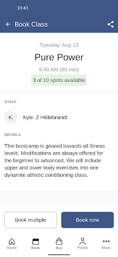 Level 10 Fitness Inc. Screen 3
