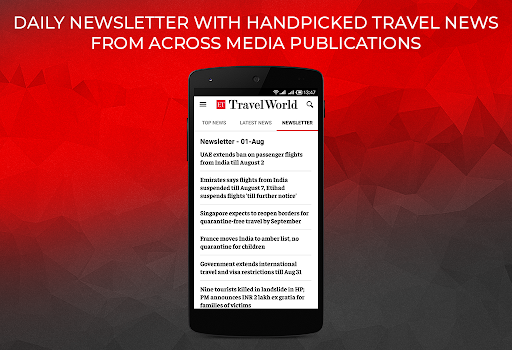 Android application ETTravelWorld from Economic Ti screenshort