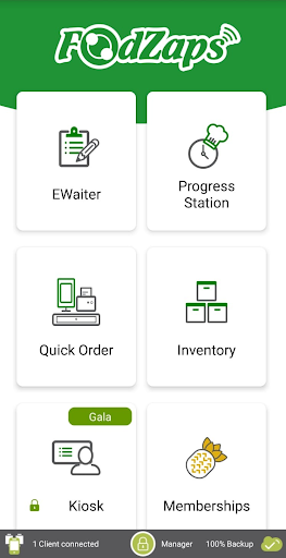 Android application Restaurant SMART POS screenshort