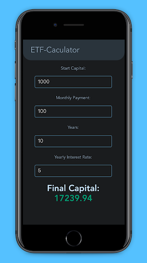 ETF Calculator Screen 3