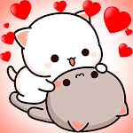 Cover Image of Download Mochi Cat Animated Stickers  APK