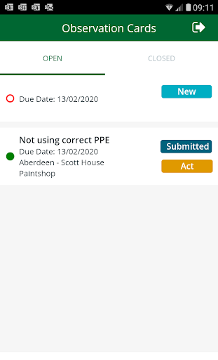 Android application Sparrows HSEQ screenshort