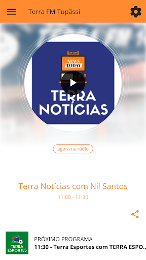 Android application Terra FM Tupãssi screenshort