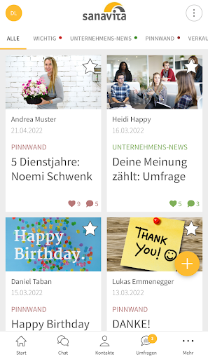 Android application Sanavita screenshort